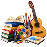 Imagem da categoria Livros, Papelaria, Arte e Música: Leitura, estudo, materiais artísticos, instrumentos e acessórios musicais.
