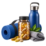 Imagem da categoria Saúde, Bem-estar e Suplementos: Produtos para rotina saudável, autocuidado e suplementação.