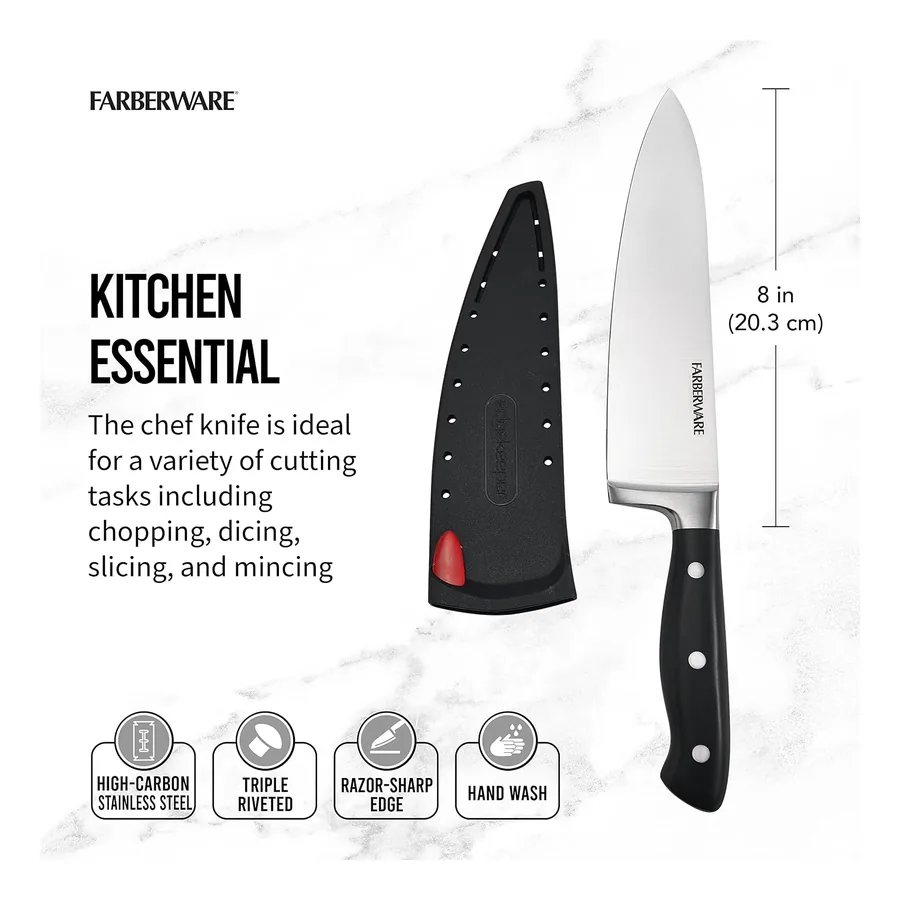 Faca Farberware lâmina 20 cm
