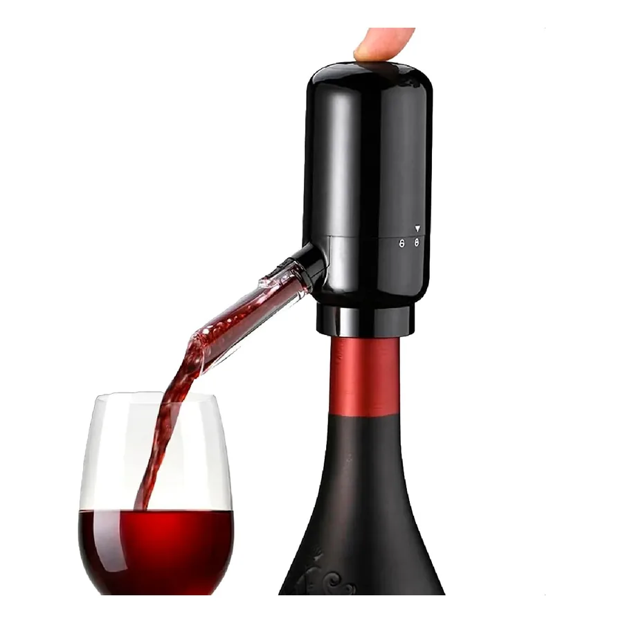Aerador Decanter e Dispenser elétrico com canalização telescópica