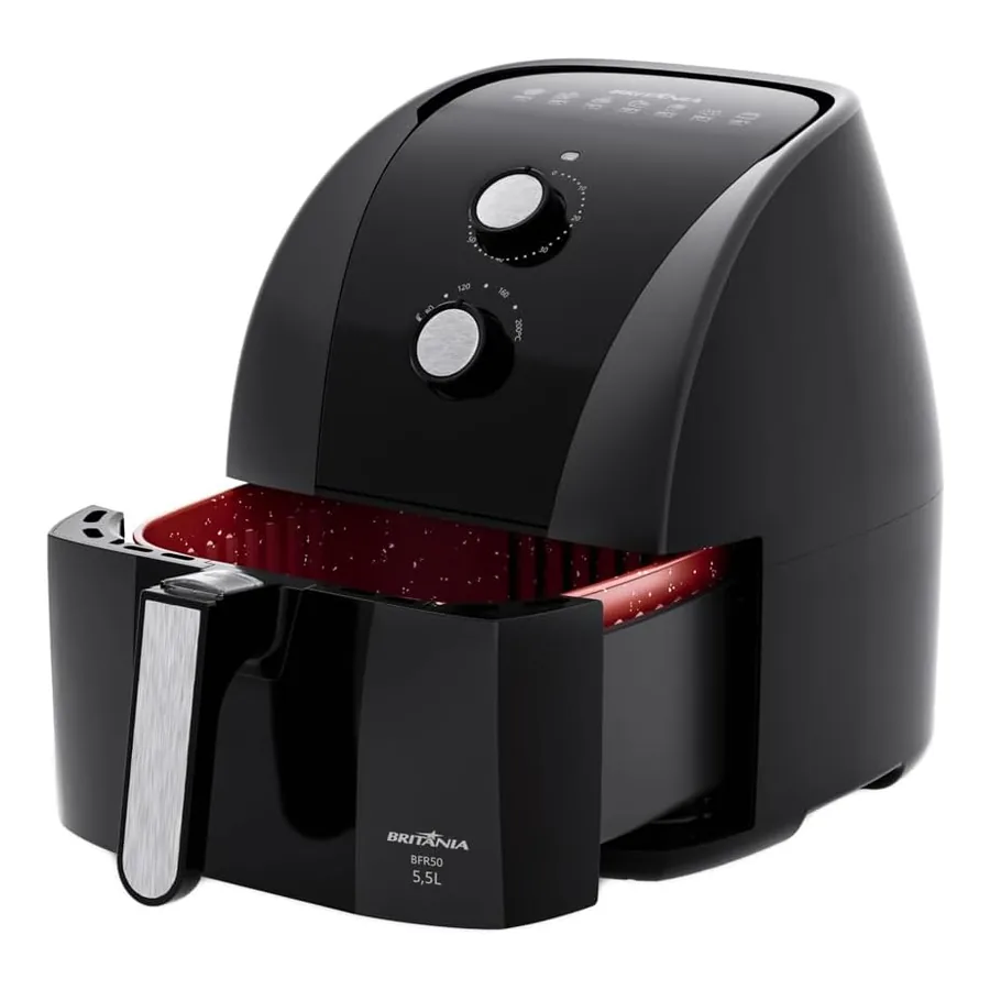 Fritadeira Air Fryer Britânia 5,5L BFR50 Redstone