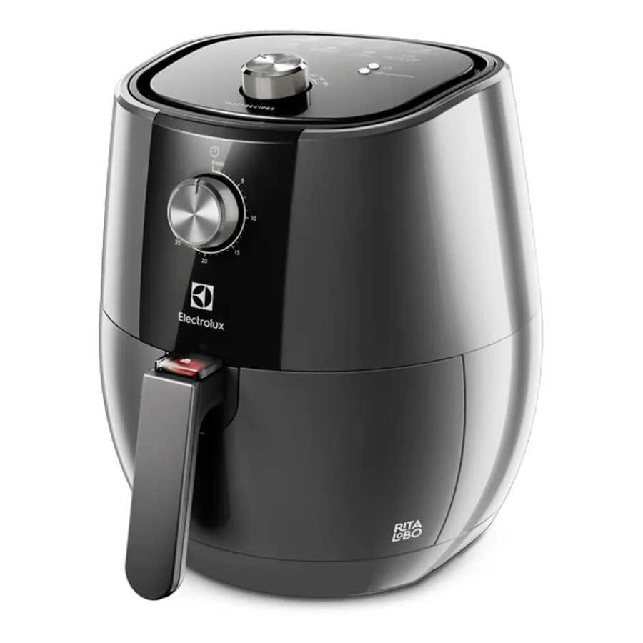 Air Fryer Electrolux EAF30 grafite painel mecânico