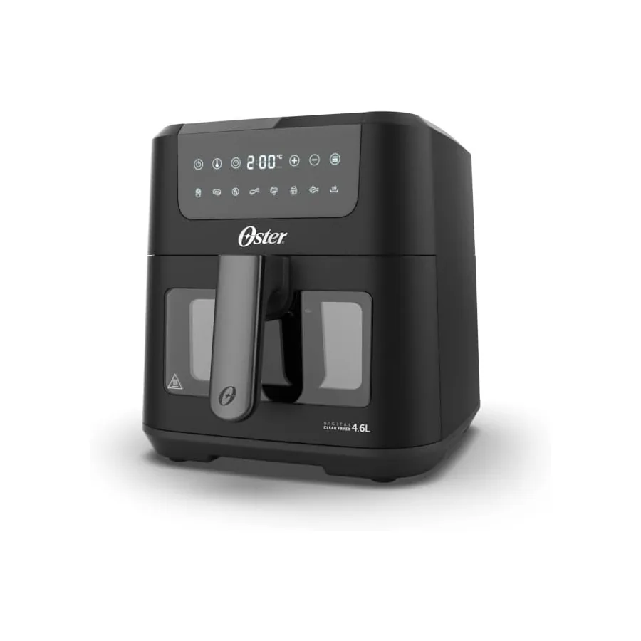 Air Fryer Oster Clear com visor transparente