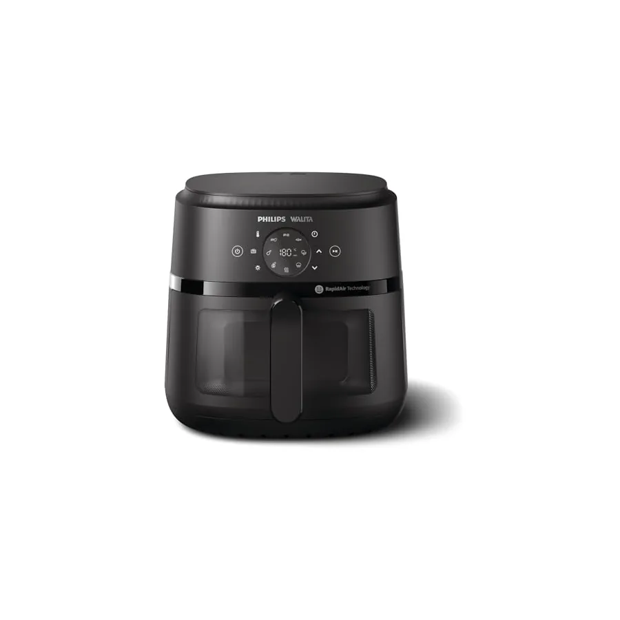Janela e iluminação interna da Air Fryer Philips Walita Digital 2000 XL