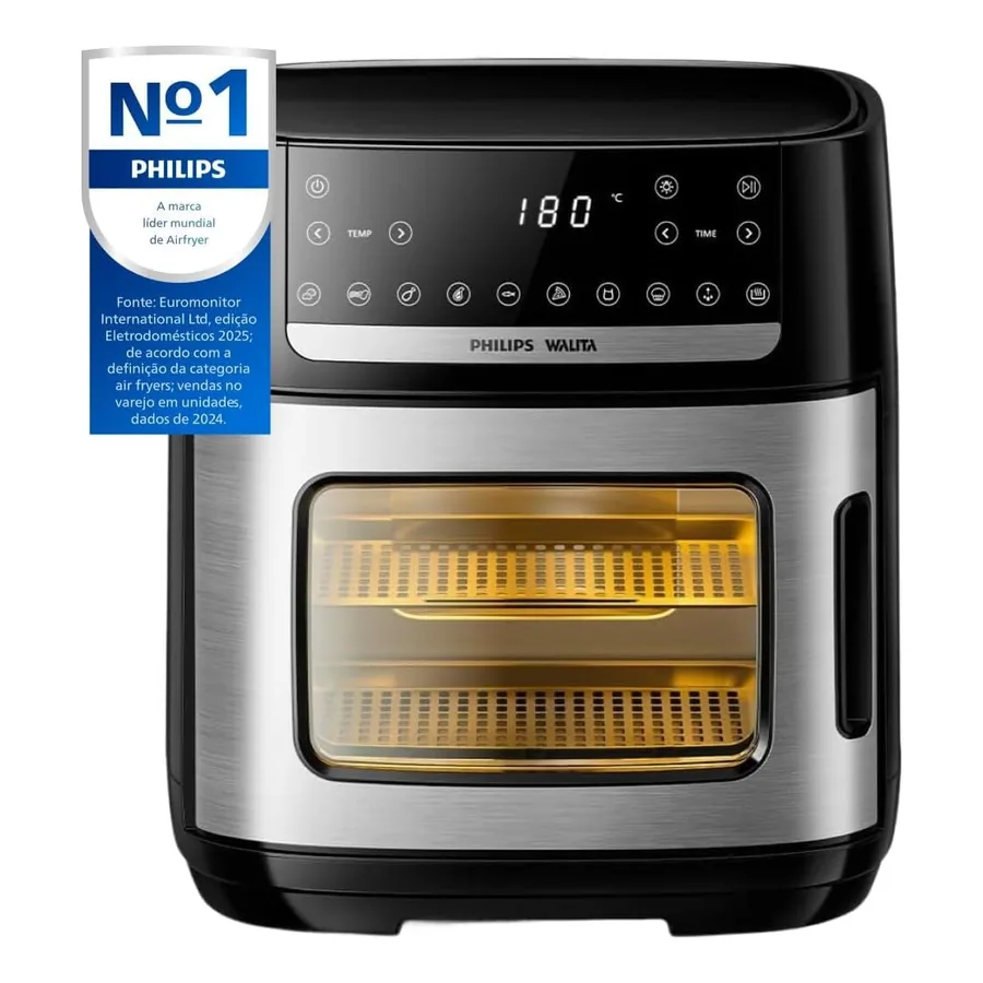 Visão frontal da Air Fryer Forno Série 5000