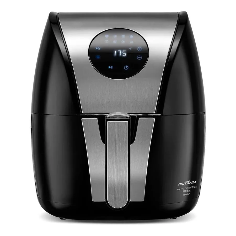 Airfryer 5L Britânia Digital painel inox