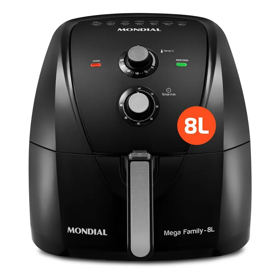 Airfryer Mondial AFN-80-FB preta 8L