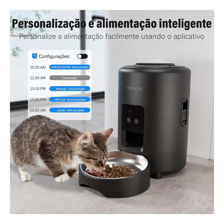 Tigela inox 304 removível do alimentador VDRBG