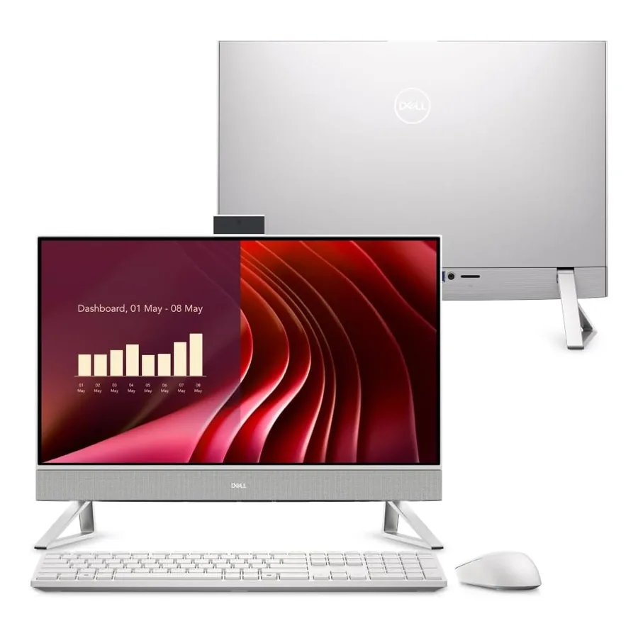 All in One Dell 24 EC24250 com tela IPS 23,8 polegadas