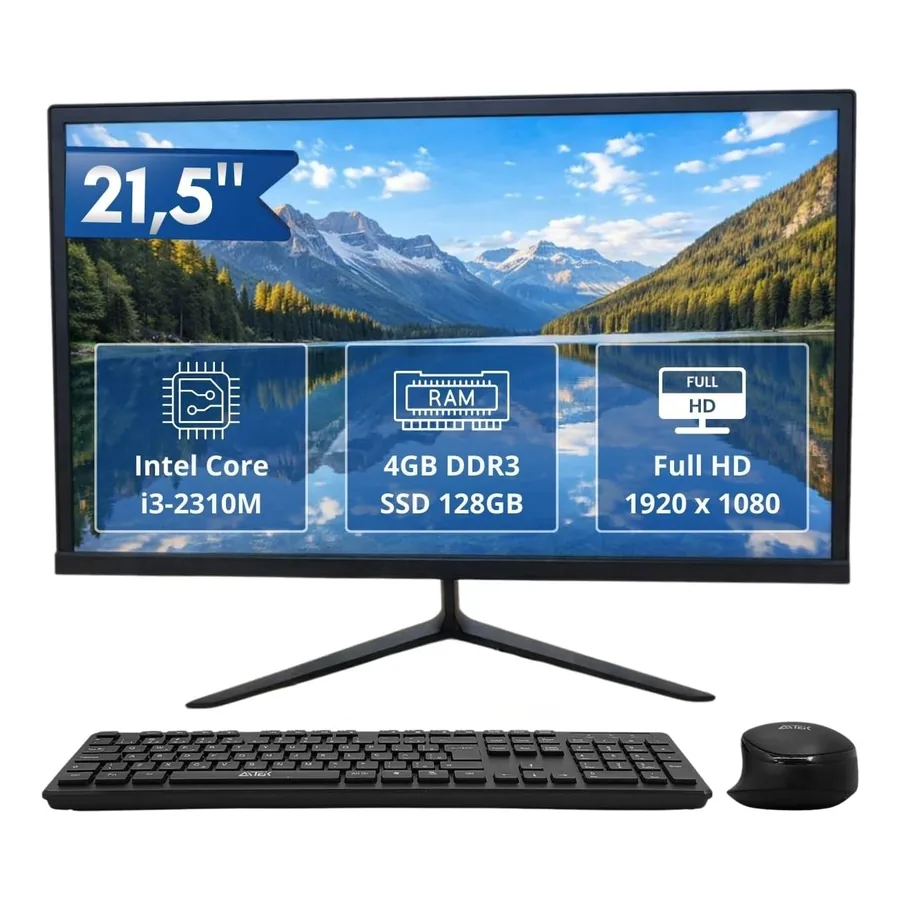 All In One Nanu D-AIO2 com teclado e mouse sem fio