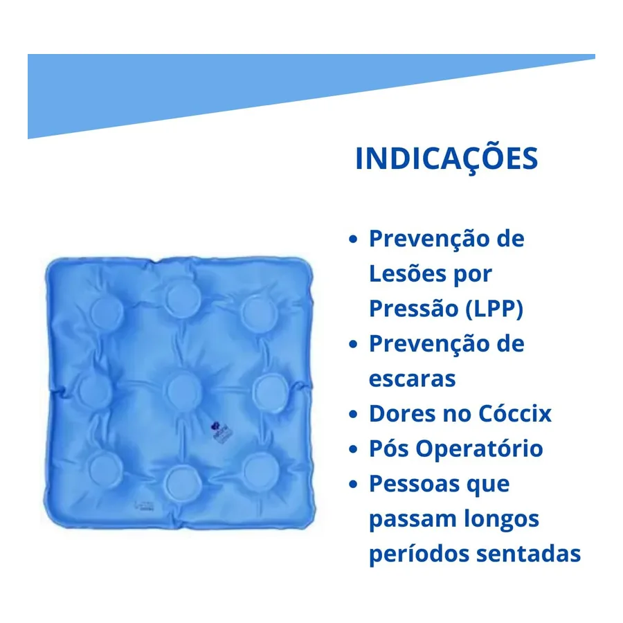 Almofada Natural Home Care cor translúcido azulado