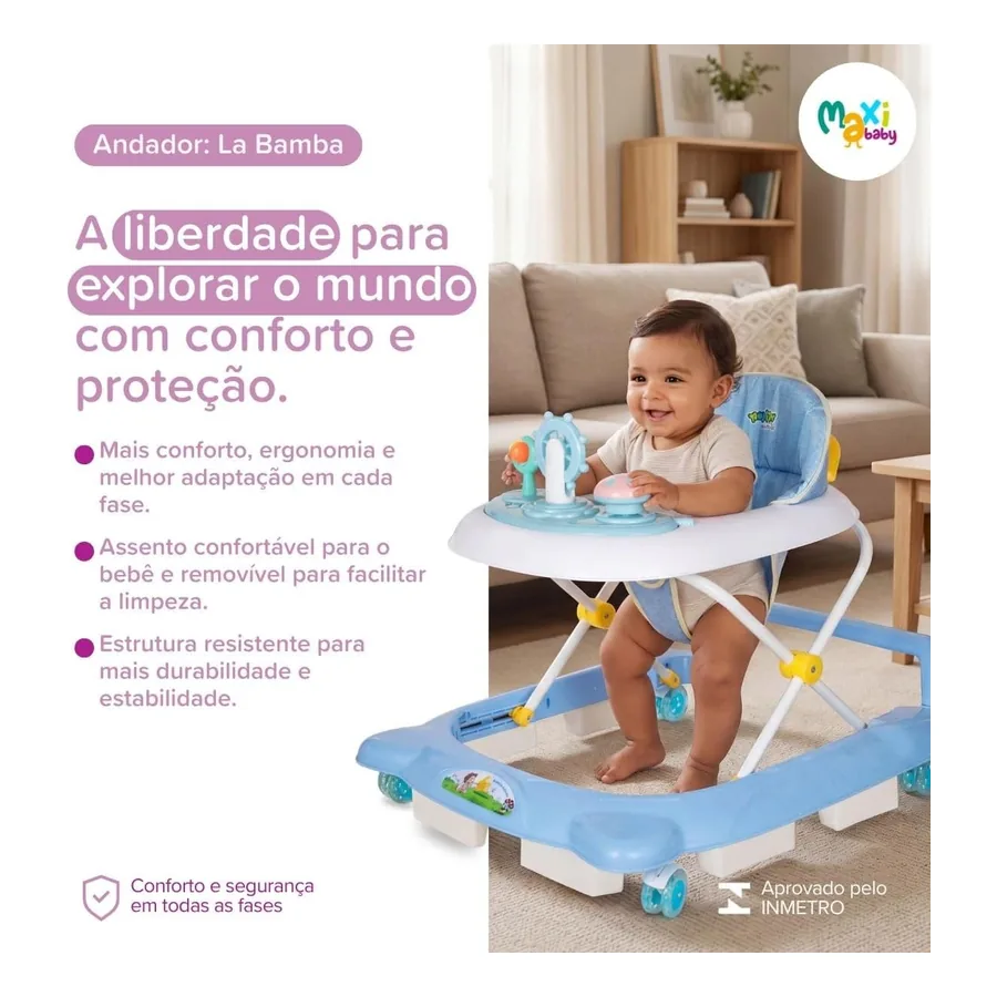 Andador de Bebê Maxi Baby La Bamba, imagem 3