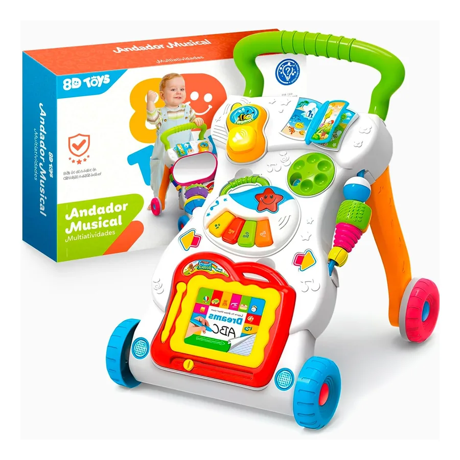 Andador de Bebê 8D Toys Musical