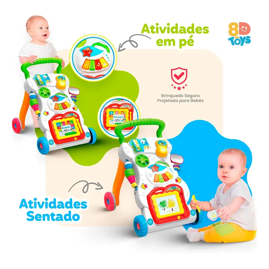 Andador de Bebê 8D Toys Musical, imagem 4