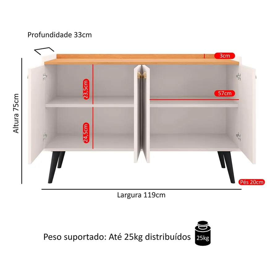 Aparador RPM Móveis Kiev, imagem 4