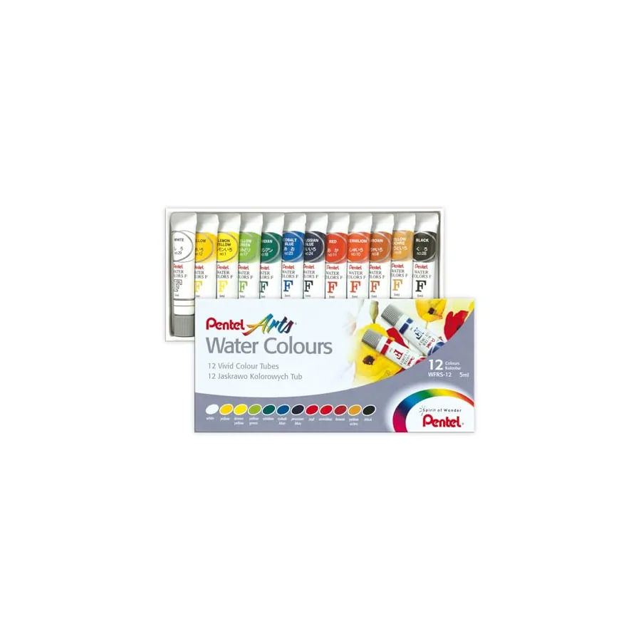 Aquarela Pentel WFRS-12 pastilhas 12 cores