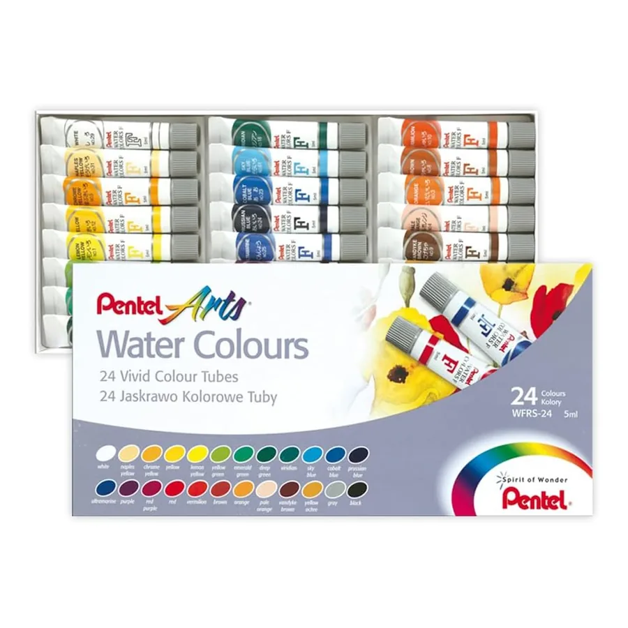Aquarela Pentel WFRS-24 estojo 24 cores