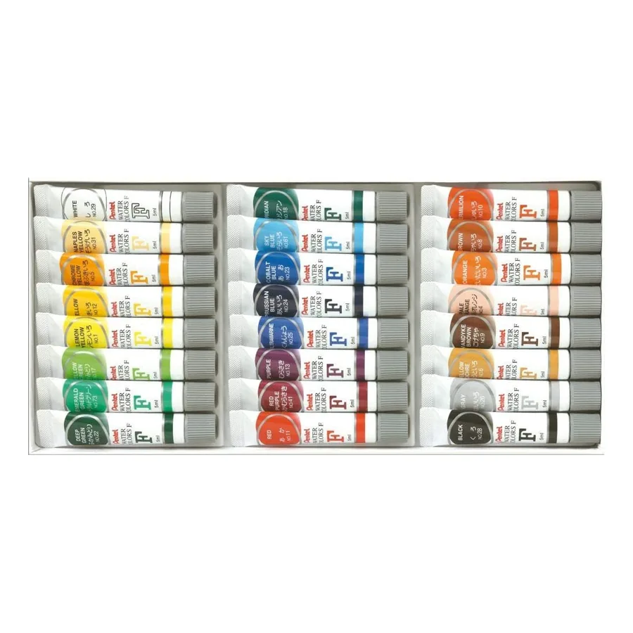 Aquarela Pentel 24 cores brilho