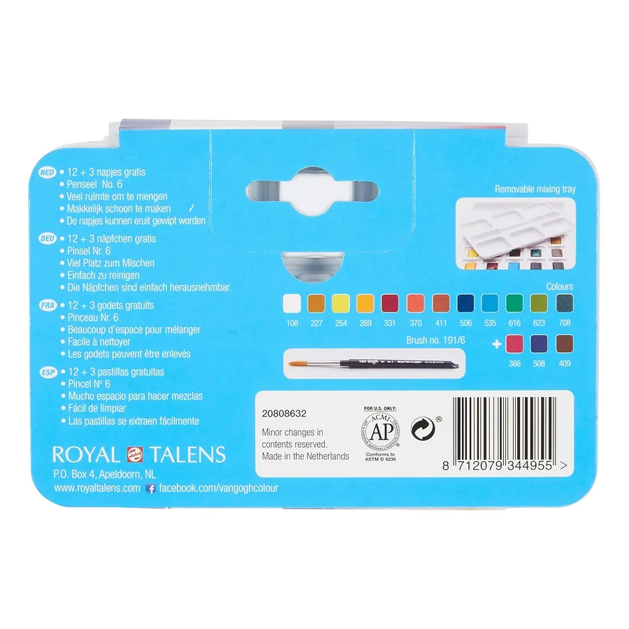 Aquarela Royal Talens Van Gogh 12+3, imagem 4