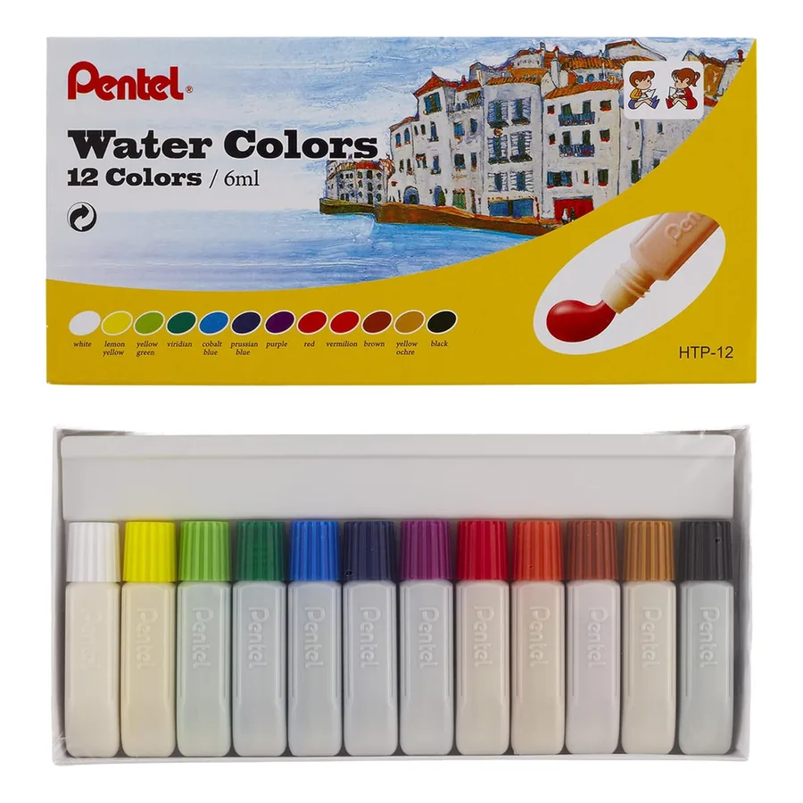 Aquarela Pentel HTP-12B 12 cores