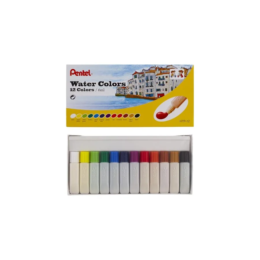 Pentel HTP-12B 12 cores semi-brilho