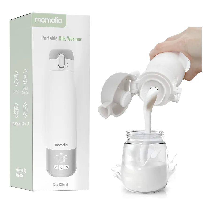 Aquecedor de Mamadeira Momolia cinza com visor LED