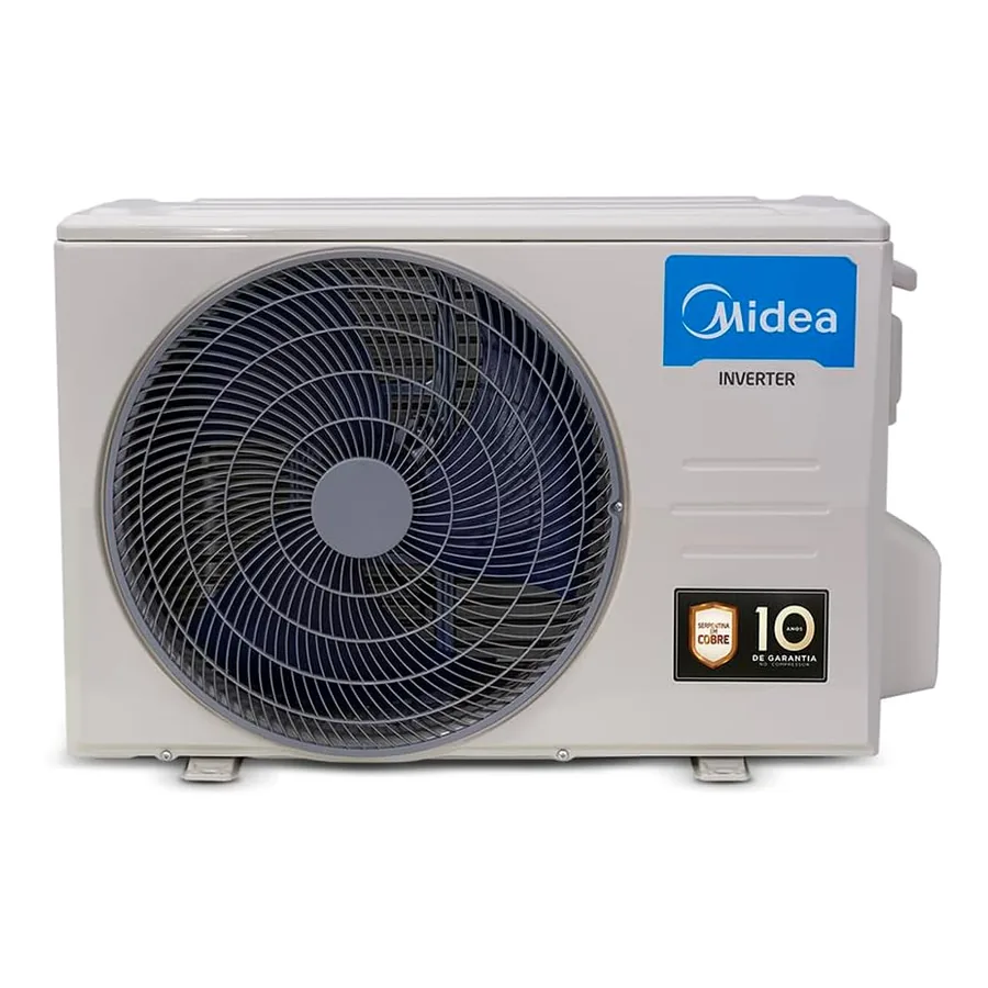 Evaporadora Midea com painel moderno