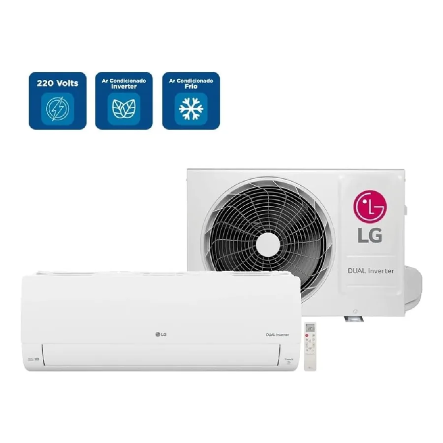 LG 9.000 BTUs Dual Inverter Hi Wall, imagem 3