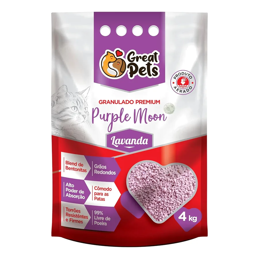Pacote Great Pets Purple Moon 4 kg
