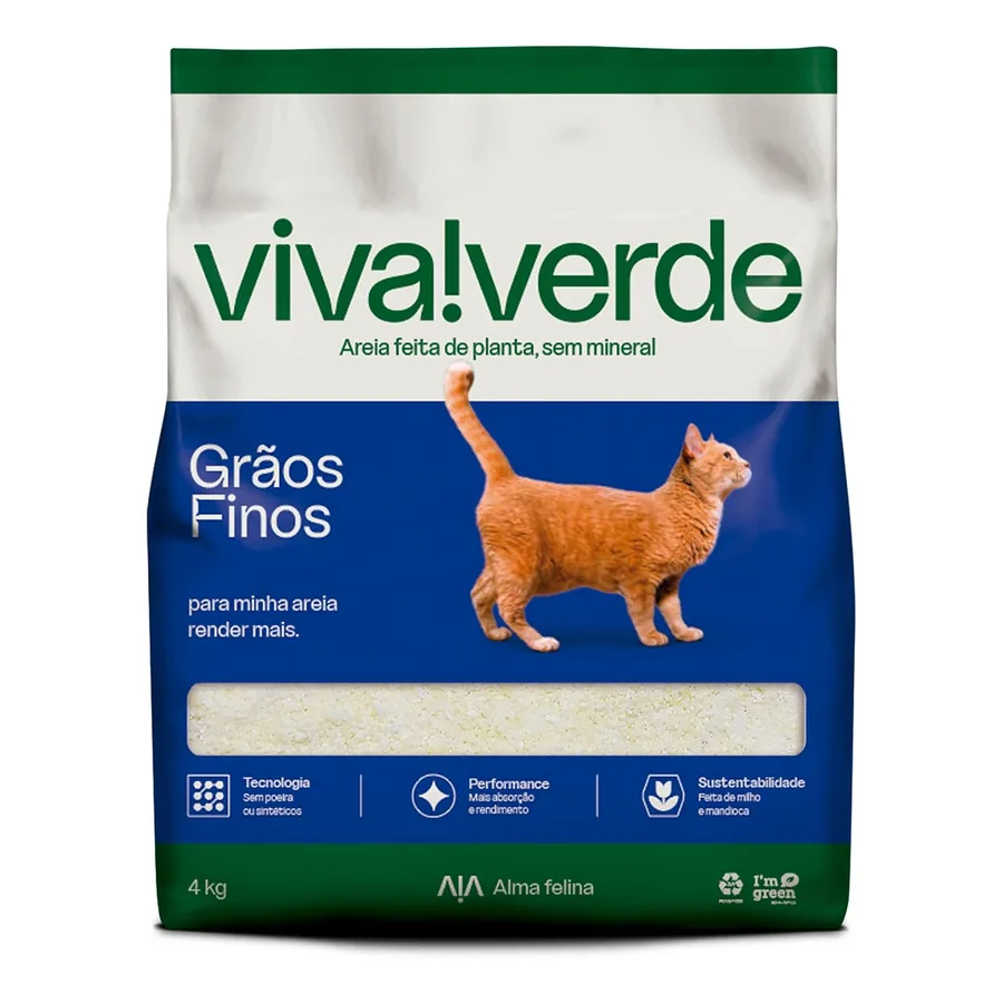 Pacote Viva Verde Alma Felina 4 kg