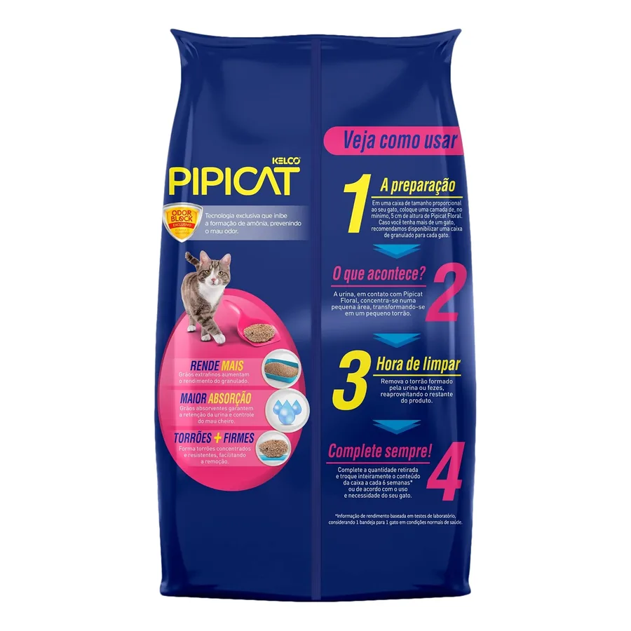 Embalagem 12 kg Pipicat Floral