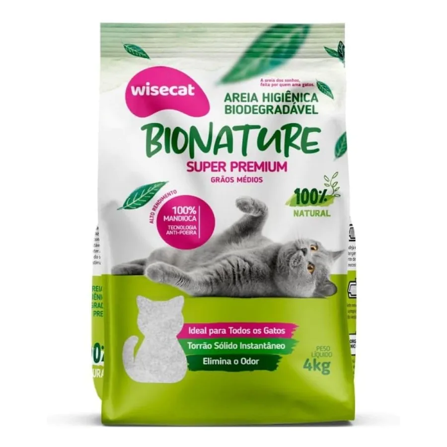 Pacote Wisecat Bionature 4 kg