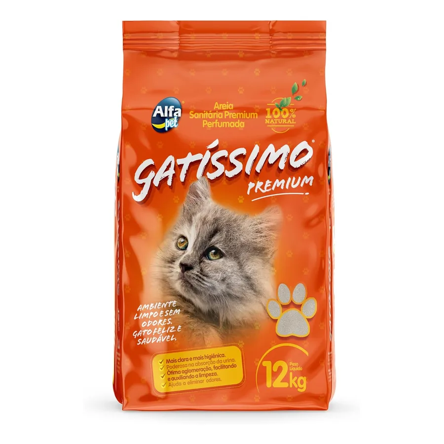Pacote Alfa Pet Gatíssimo 12 kg