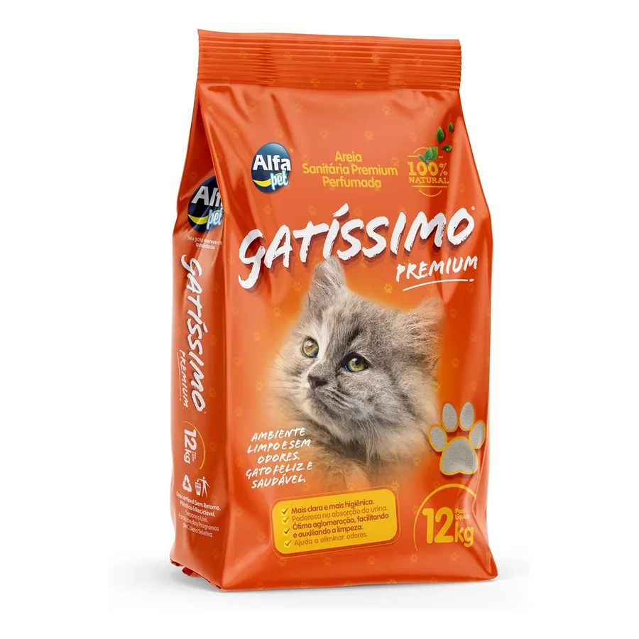 Areia Higiênica para Gato Alfa Pet Gatíssimo, imagem 4