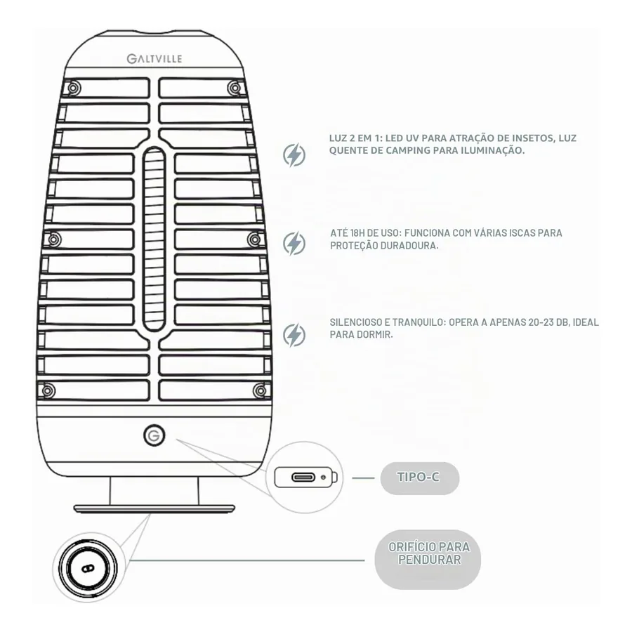 Armadilha de Mosquito FireFyer Light, imagem 4