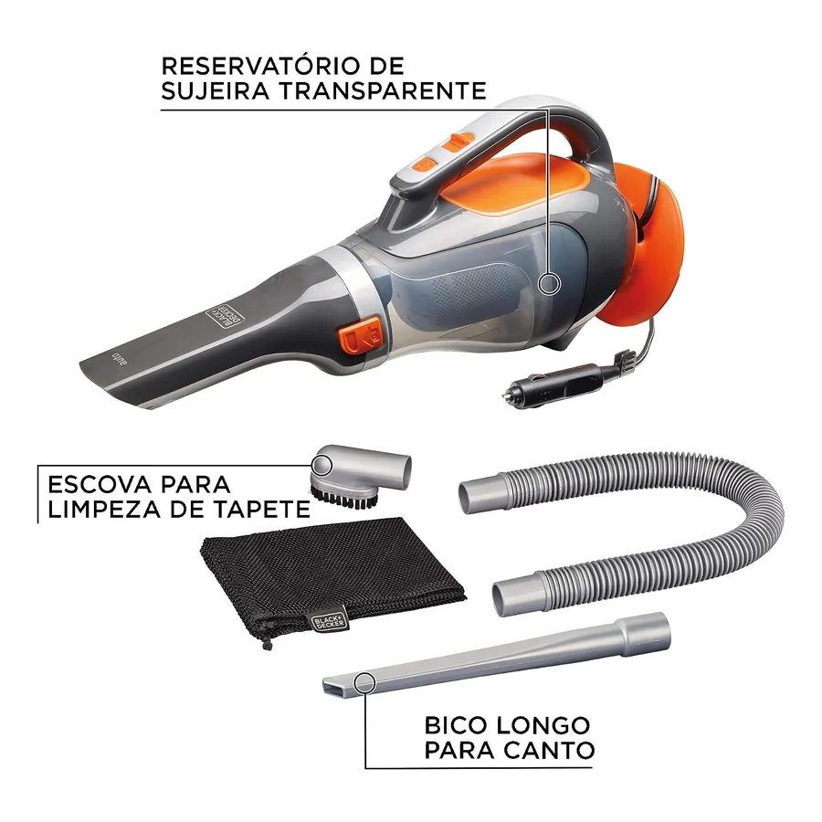 Aspirador de pó automotivo Black Decker BDCV610, imagem 3