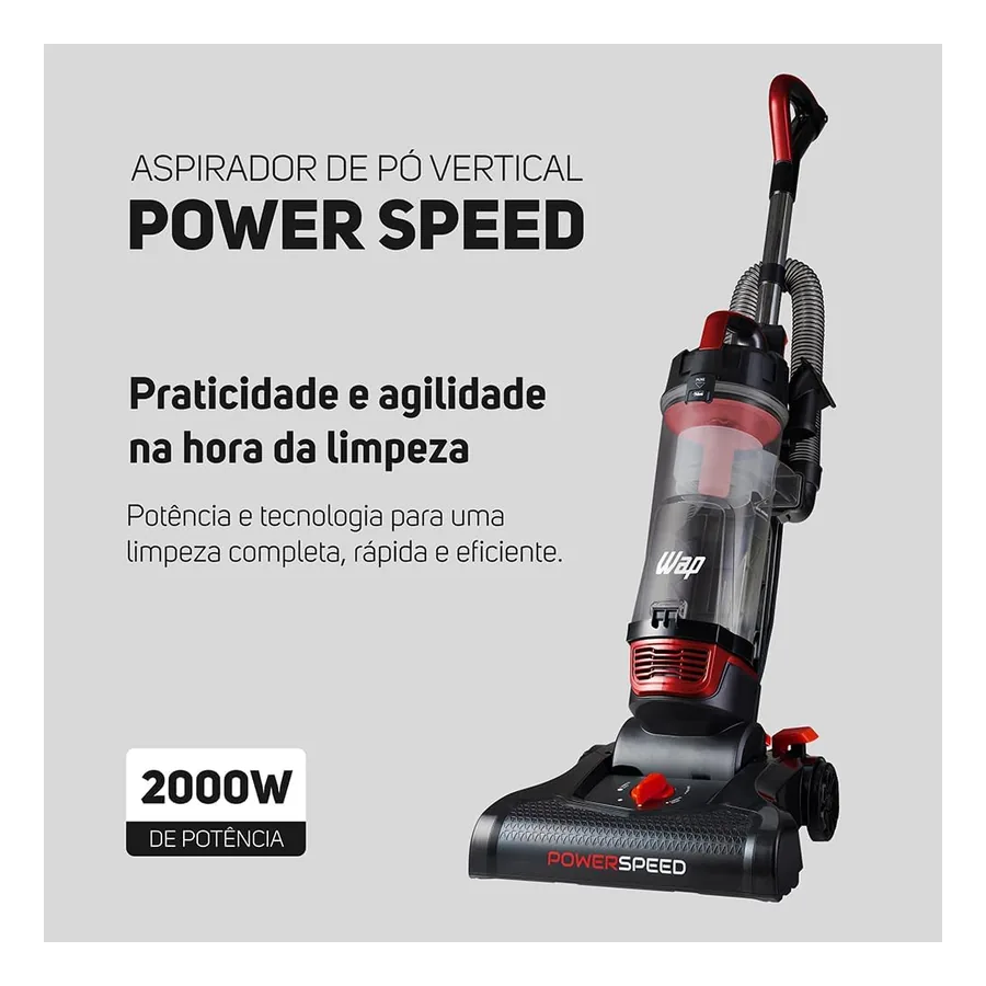 Recipiente bagless do Power Speed