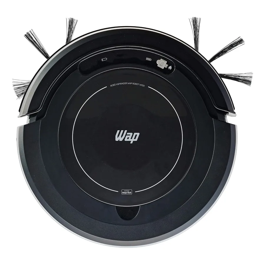 Robô aspirador WAP Robot W100 preto