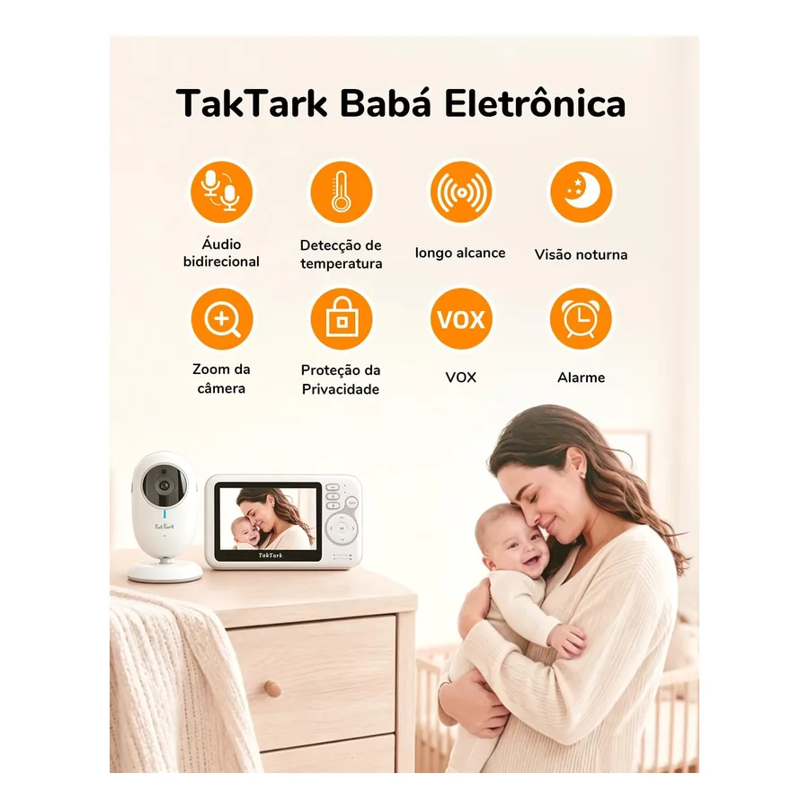 Babá Eletrônica TakTark BM612, imagem 3