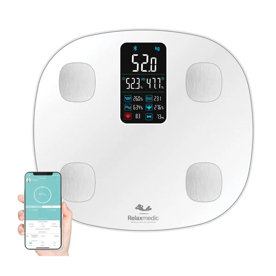 Balança de Bioimpedância RelaxMedic Cardio App