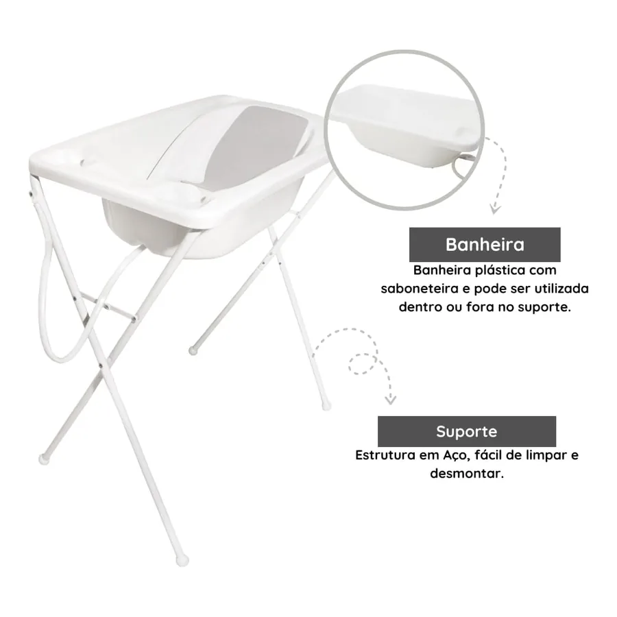 Banheira com Suporte Galzerano Acqua Trio, imagem 4