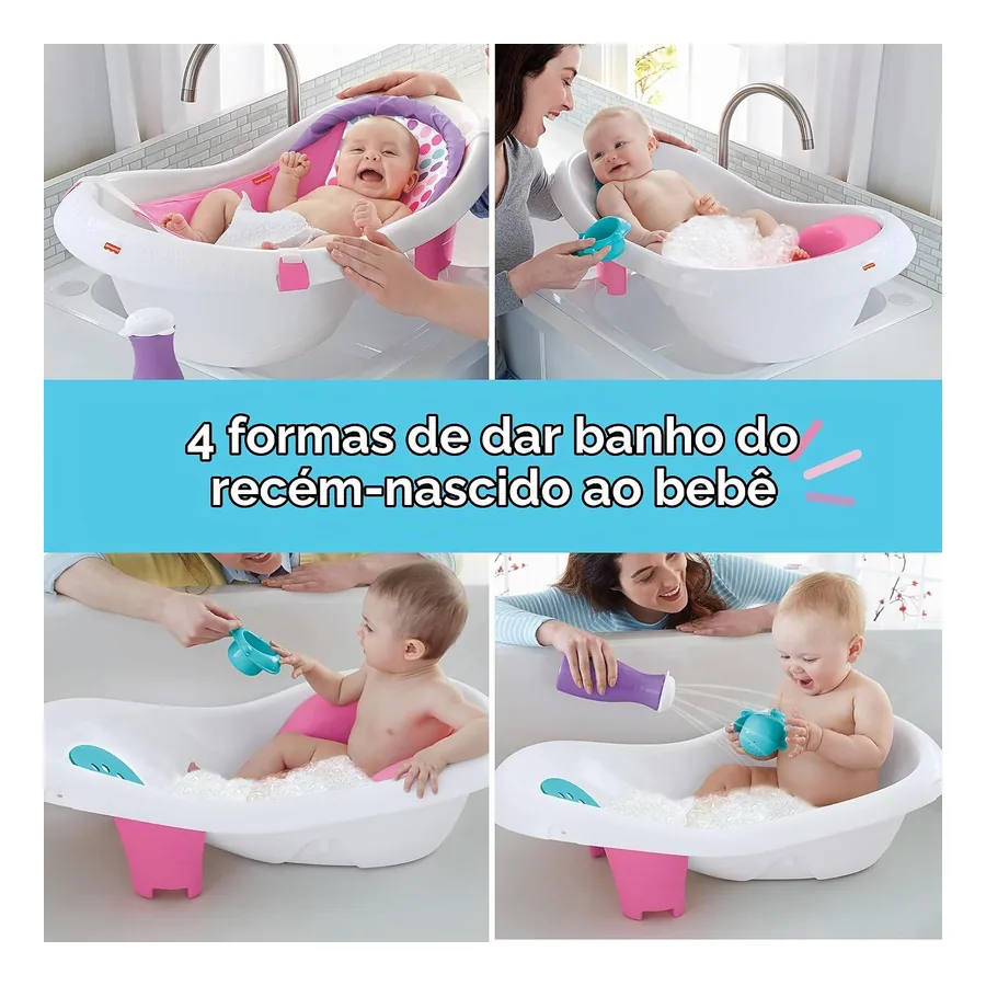 Banheira de Bebê Fisher Price Deluxe, imagem 3