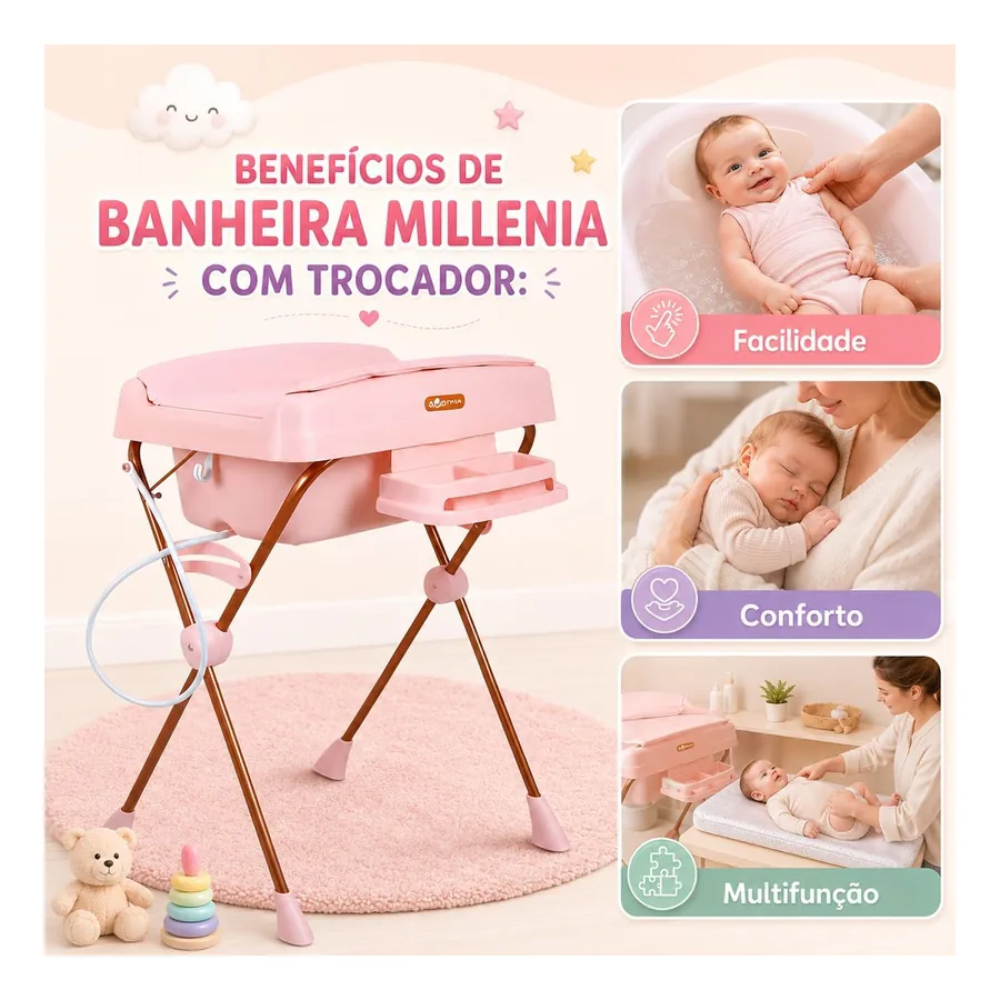 Banheira de Bebê Burigotto Millenia, imagem 3