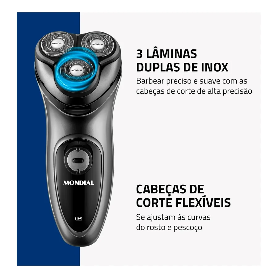 Barbeador Elétrico Mondial Power Shave, imagem 3