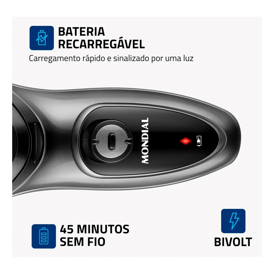 Barbeador Elétrico Mondial Power Shave, imagem 4