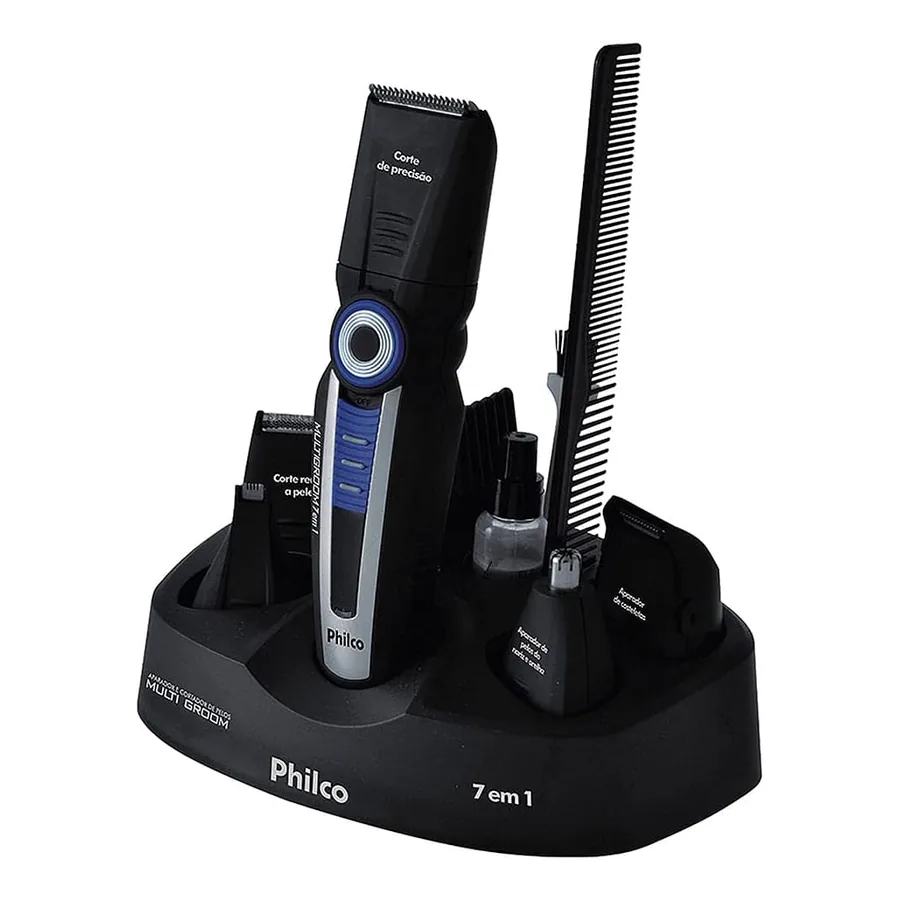 Barbeador elétrico Philco Multi Groom 7 em 1