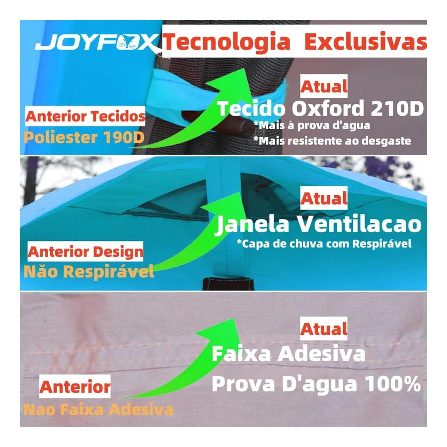 Barraca de Camping para 4 Pessoas Joyfox Pop-up, imagem 3