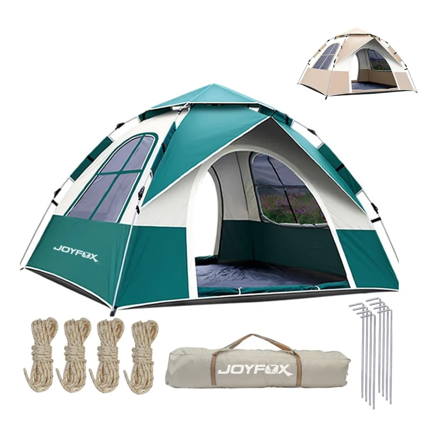 Barraca Joyfox Camping montada em campo