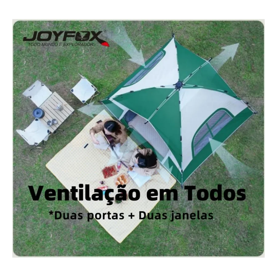 Barraca de Camping para 4 Pessoas Joyfox Camping, imagem 3