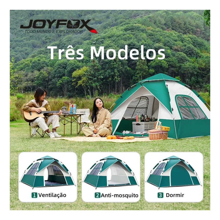 Barraca de Camping para 4 Pessoas Joyfox Camping, imagem 4